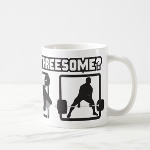 Mug "Puissance se soulevant" - accroupissez-vous,