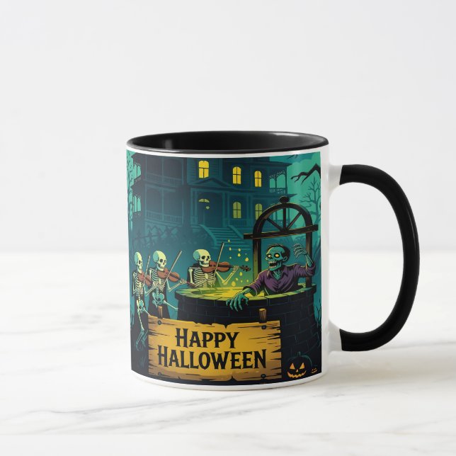 Mug Puits de souhaits zombie de la maison hantée : (Droite)