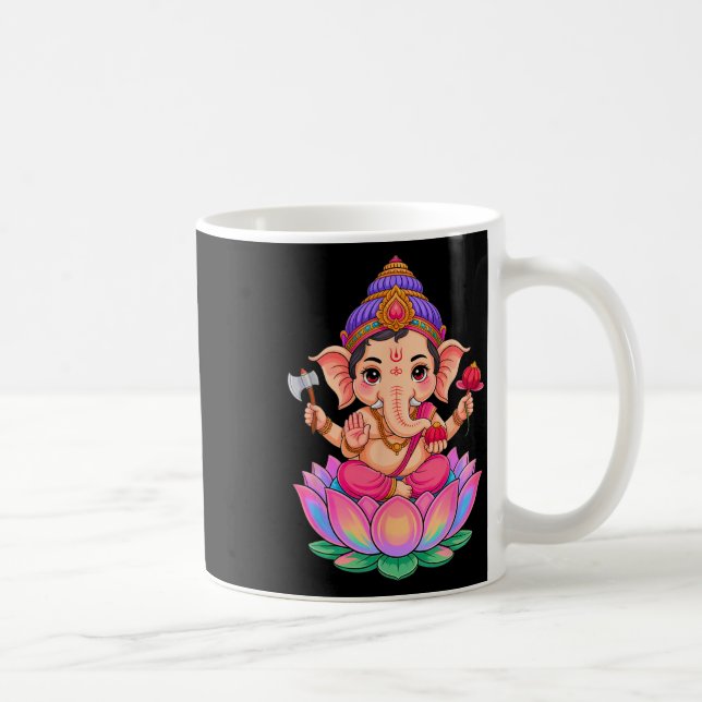 Mug Puja hindou Ganesha Dieu éléphant Inde Méditation  (Droite)