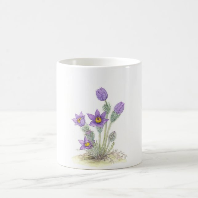 Mug Pulsatilla vulgaris - customisé (Centre)
