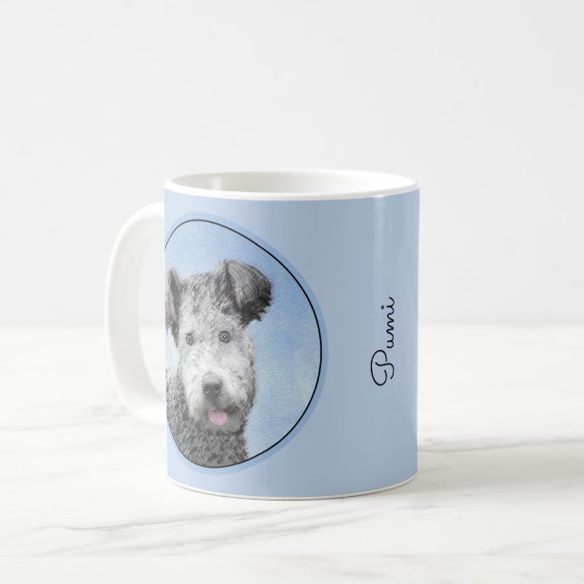 Mug Pumi Peinture - Cute Original Chien Art (Devant gauche)