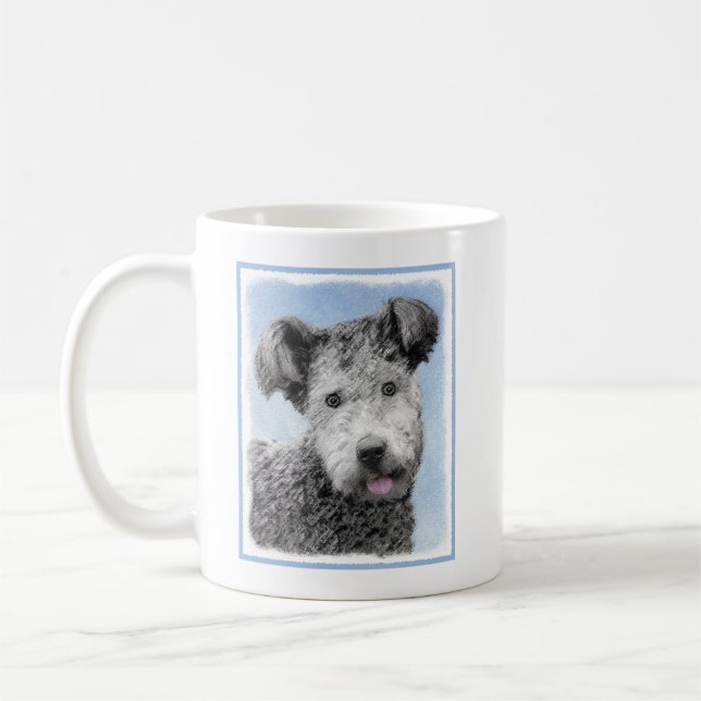 Mug Pumi Peinture - Cute Original Chien Art (Gauche)