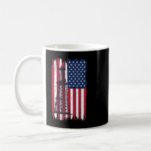 Mug Pumpjack Oil Well US Patriotic Flag pour Oil Rig W