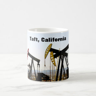 Mug Pumpjacks en Californie du Taft