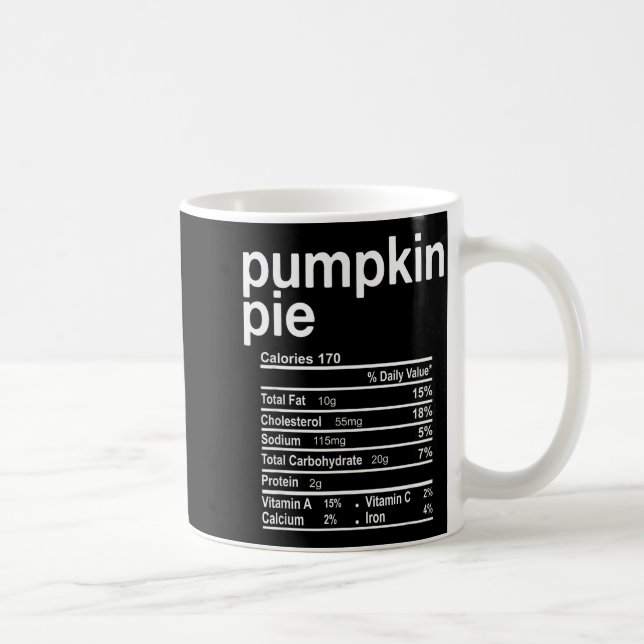 Mug Pumpkin E Nutrition Facts Funny Thanksgiving Chris (Droite)