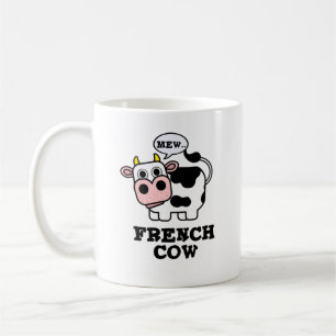Mug Pun animal amusant de vache française