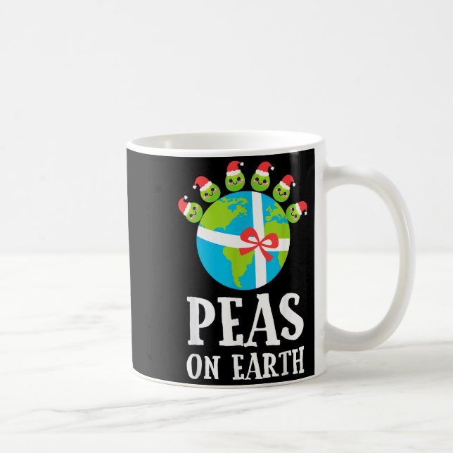 Mug Pun Christmas Sayings Peas On Earth Funny Xmas Gif (Droite)