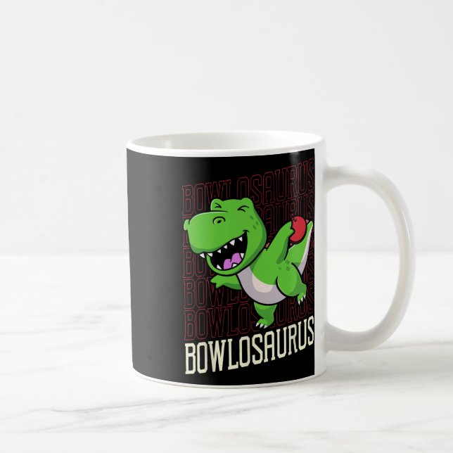 Mug Pun de Bowling T-rex Dinosaur Bowlosaurus 1 (Droite)
