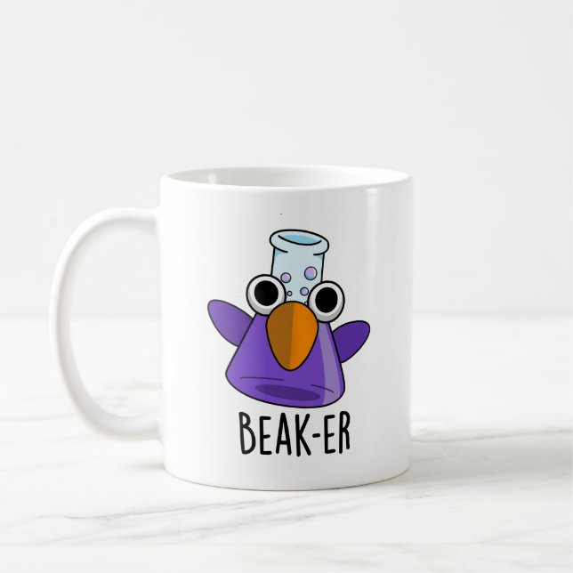 Mug Pun de chimie drôle Beak-er (Gauche)