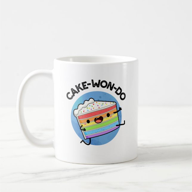 Mug Pun de gâteau à faire amusant Taekwondo (Gauche)
