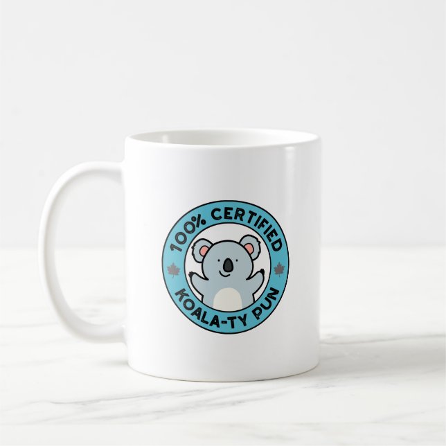 Mug Pun de koala drôle certifié 100% de qualité Koala- (Gauche)