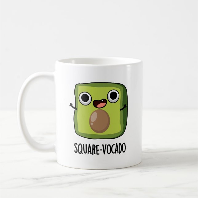 Mug Pun de l'avocat drôle Cube Avocat Carré (Gauche)