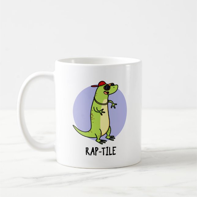 Mug Pun de lizard en tissu de rap drôle (Gauche)