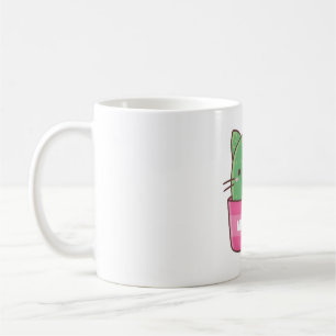 Mug Pun de plante de cactus de chat mignon