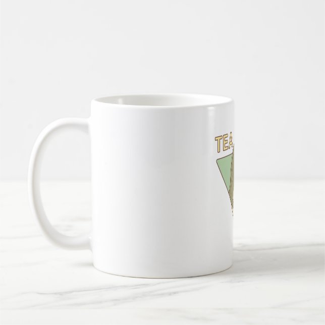 Mug Pun de thé de dinosaure mignon Rex Trex (Gauche)