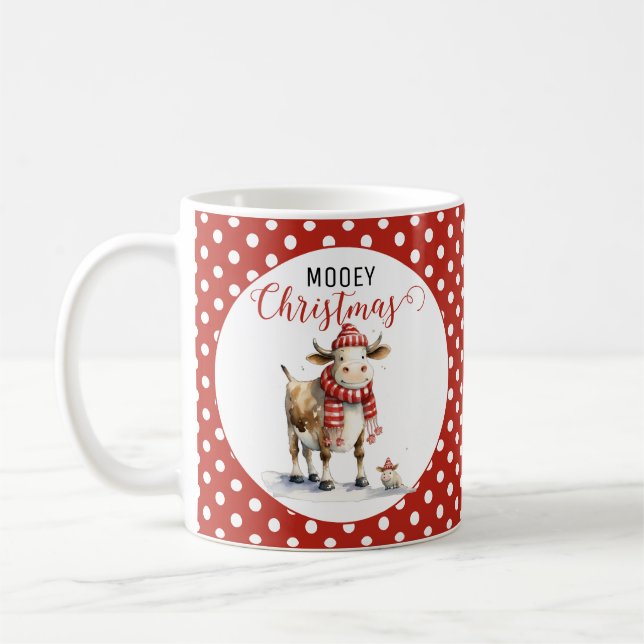 Mug Pun de vache de Noël (Gauche)