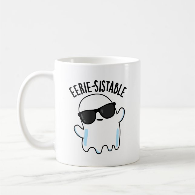 Mug Pun Fantôme Funny Eerie durable (Gauche)