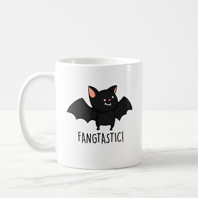 Mug Pun Halloween drôle Fangtastique  (Gauche)