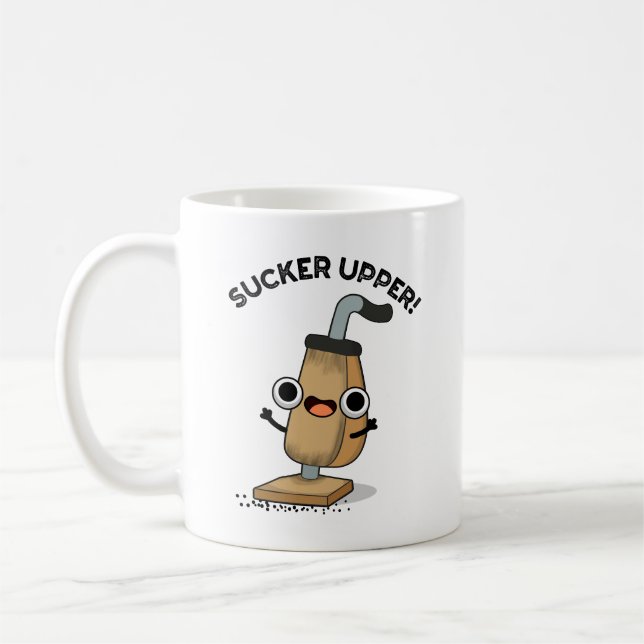 Mug Pun nettoyant aspirateur suave Upper Funny (Gauche)