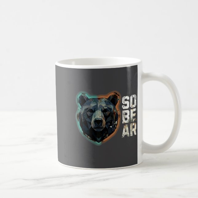 Mug Pun Sober Bear SoBear Recovery Sobriety Joke (Droite)