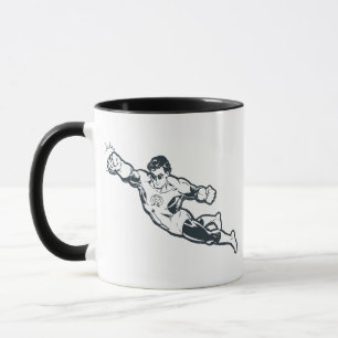 Mug Punches de lanterne verte BW