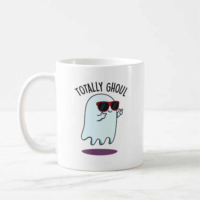 Mug Punition de fantôme d'Halloween totalement cool et (Gauche)