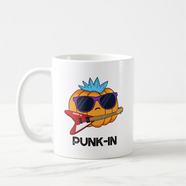 Mug Punk in Funny Punk Rock Citrouille Pun (Gauche)