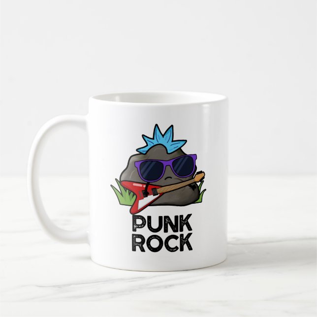 Mug Punk Rock Musique Drôle de jeu de mots  (Gauche)