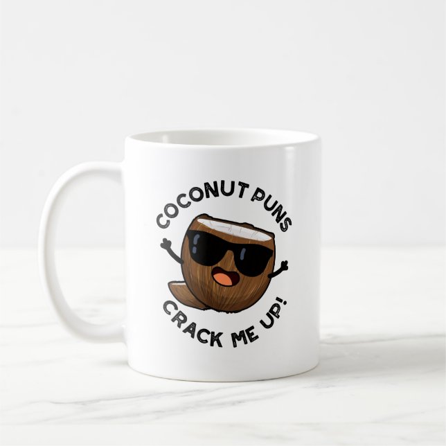 Mug Puns À La Noix De Coco Me Frottent Drôle Pun À Fru (Gauche)