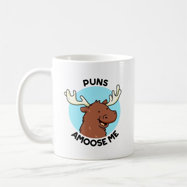 Mug Puns Amoose Me Drôle Moose Pun Oie (Gauche)