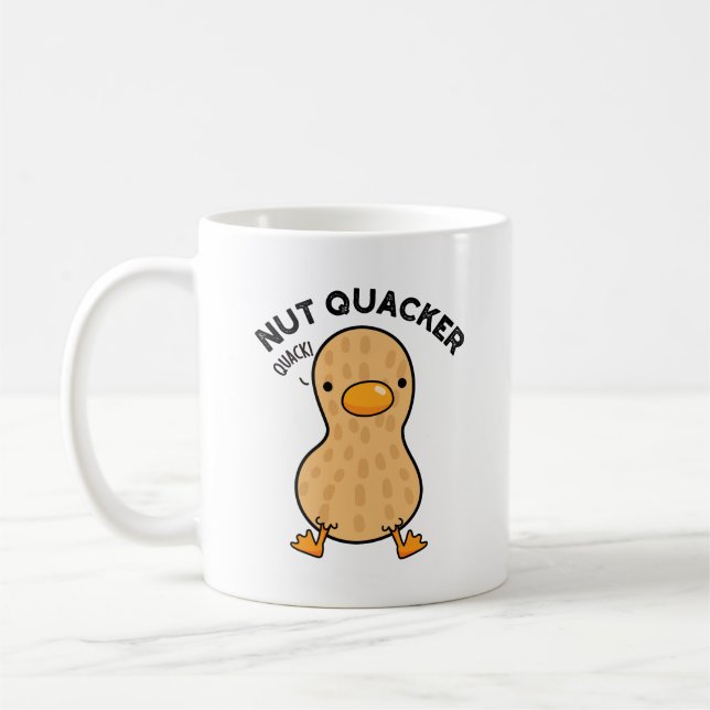 Mug Puns d'arachide amusants Quacker de noix (Gauche)