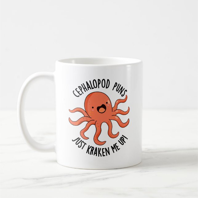 Mug Puns De Céphalopod Juste Me Rassembler Drôle Anima (Gauche)