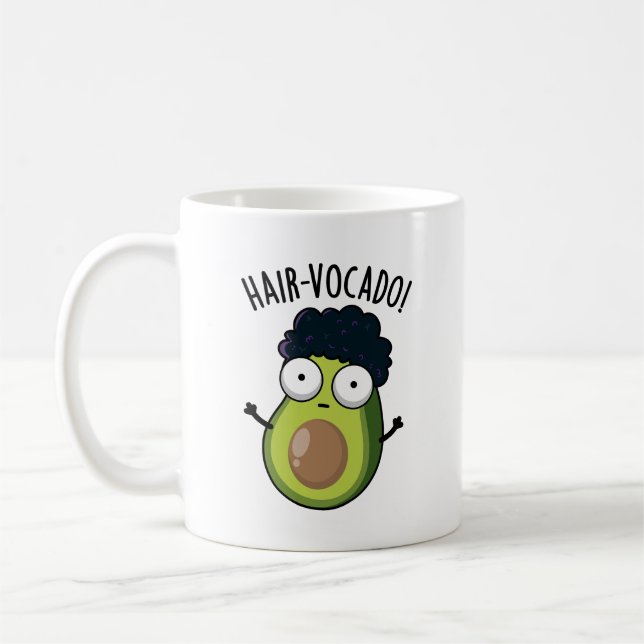 Mug Puns drôles de l'avocat Hair-vocado (Gauche)
