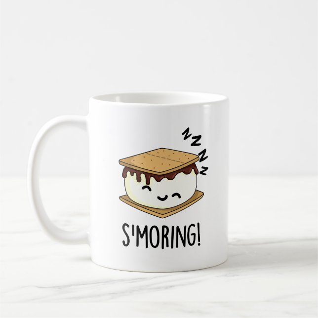 Mug Puns drôles de Smore Smoring (Gauche)
