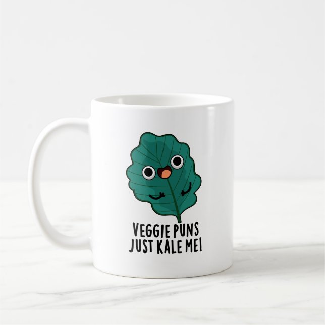 Mug Puns Veggie Juste Kale Me Drôle Pun De Nourriture (Gauche)