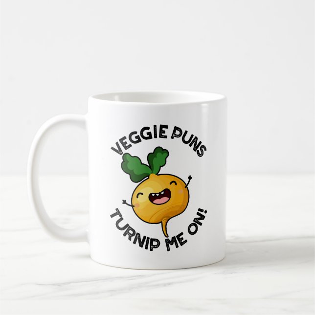 Mug Puns Veggie Turnip Me Sur Pun Vegetable Drôle (Gauche)