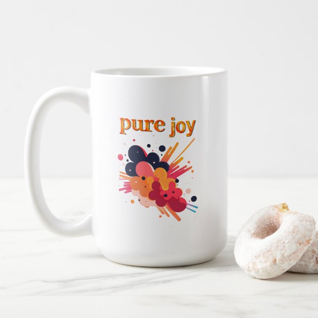 Mug "Pure Joy, pure you.” Positive Vibes Street Wear  (Avec donut)