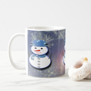 Mug Pure White Snowman