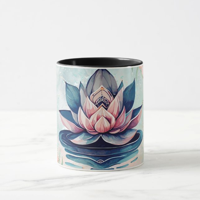 Mug Pureté Harmonie de Lotus – Douce Florale (Centre)