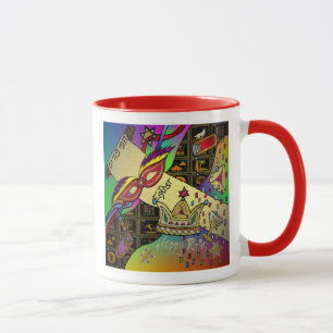 Mug Purim Esther Célébration Art foncé Imprimer