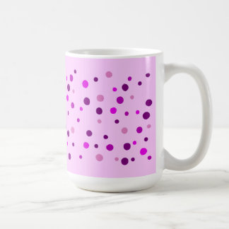 Mug Purpke rose et violet Pois Musique rose pâle