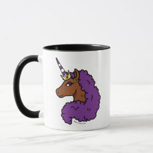 Mug Purple Afro Unicorn