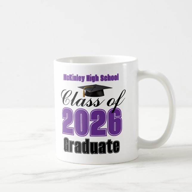 Mug Purple Class of 2026 Graduation Keepsake (Droite)
