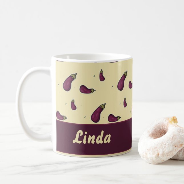 Mug Purple eggplants (Avec donut)
