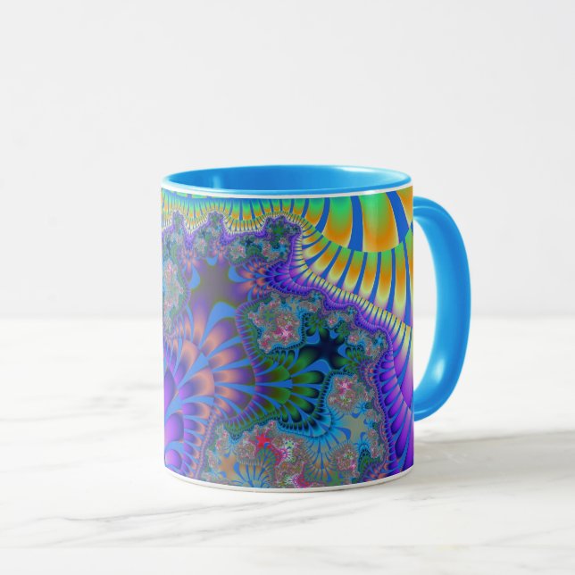Mug Purple et Blue Melt (Devant droit)