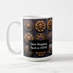 Mug Purple et or coudre sur Bouton Magie Jour 2
