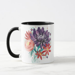 MUG PURPLE FLOWWER BUNCH