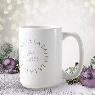 Mug Purple Green Fa Noël La La ID1009