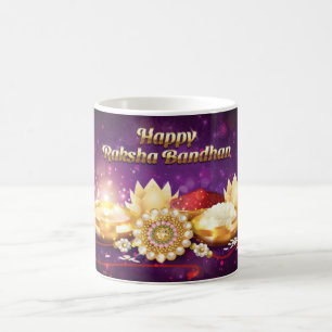Mug Purple Happy Raksha Bandhan Sparkle