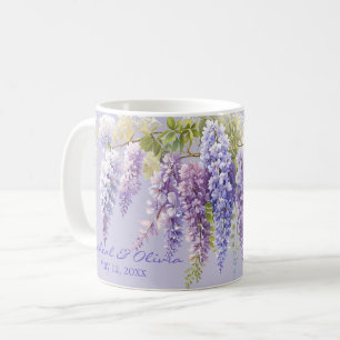 Mug Purple lavande aquarelle glycine florale lilas